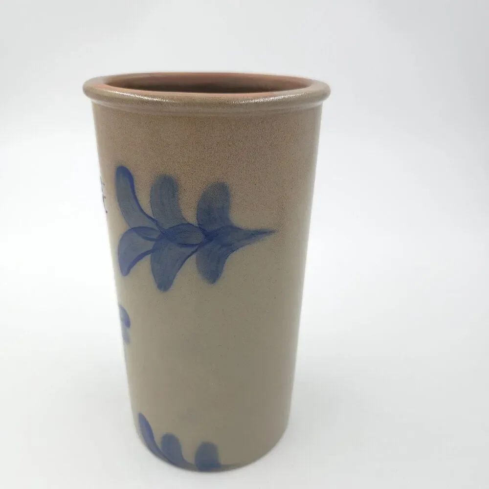 BBP 1996 Beaumont Brothers Pottery Stoneware Utensil Crock Wine Heart OHIO